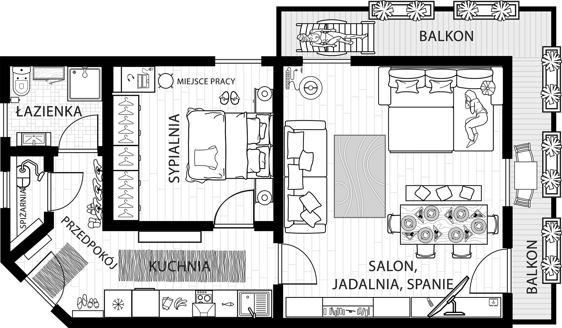 Plan mieszkania Hauzenberg