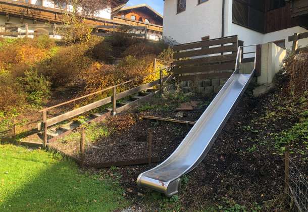 Slide at the playground of the Hauzenberg holiday village