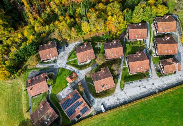 Holiday village Adalbert Stifter from above