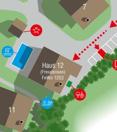 Ferienwohnung Hauzenberg - Lageplan