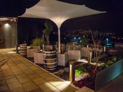 Biergarten mit einem traumhaften Ausblick auf Hauzenberg