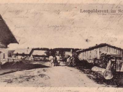 Alte Aufnahme von Leopoldsreut im Sommer